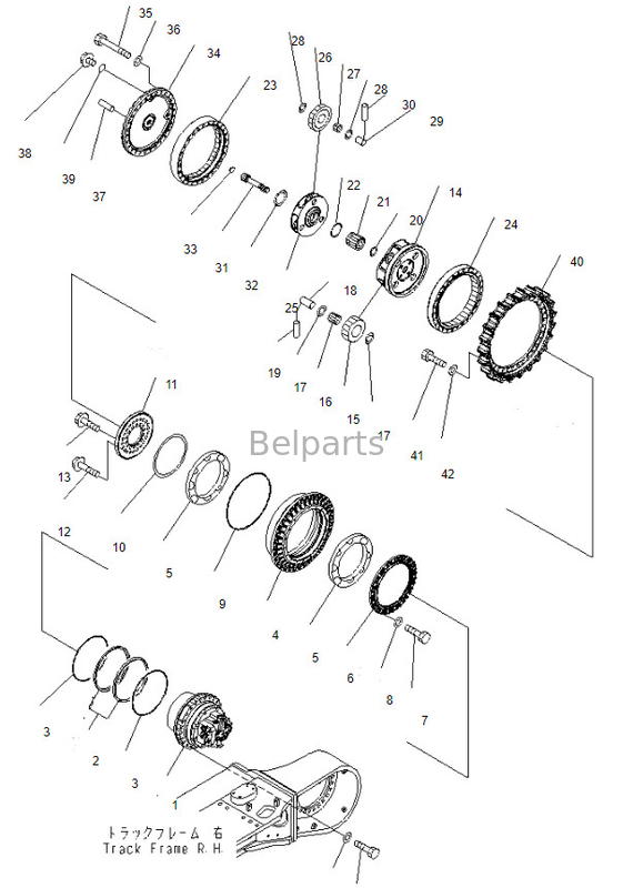 motor Assy Excavator PC600-8 PC650-8MO PC600-8 MO Final Drive For Komatsu do curso 21M-27-00041