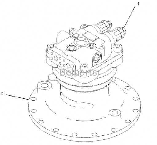Motor balançador sem caixa de engrenagens para escavadeira E320D2 Motor balançador hidráulico 334-9976 1588985