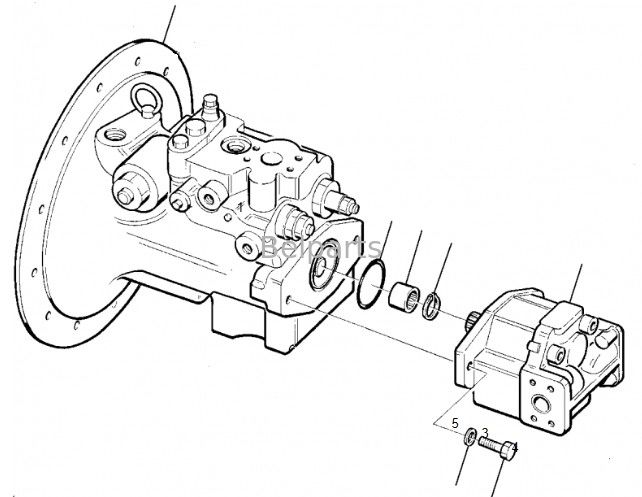Bomba hidráulica de escavadeira PC75-1 PC75R-2 Bomba principal 708-1W-01310 Para Komatsu