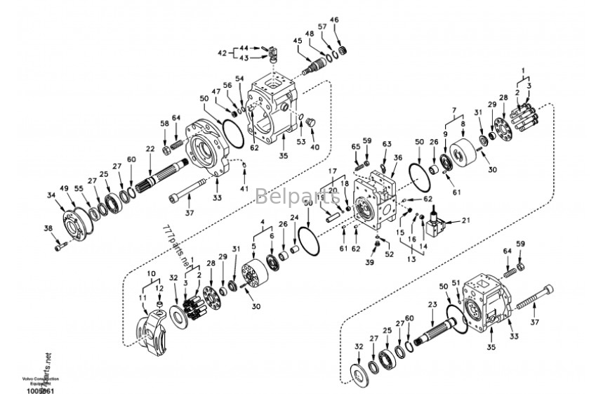Partes de escavadeiras TM60 R320LC-7 R305-7 Motor de viagem Assy 39Q8-42100