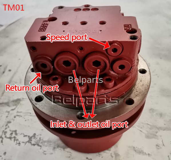 Peças de sino U15-3 KX41.2 KX41.2V KX36.3 K008 Excavadora Motor hidráulico Kubota15 SK1.5 Para TM01