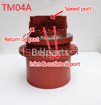 Belparts KYB MAG26VP Yanmar B37 E303.5 IHI 35J Excavadora Motor Hidráulico Para TM04A