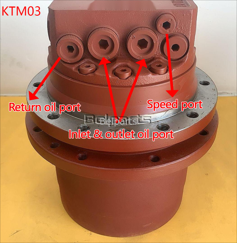 TM03 MAG18VP-220 PHV2B MB0161 Conjunto do Motor de Translação da Escavadeira CX27B CX22B EC20