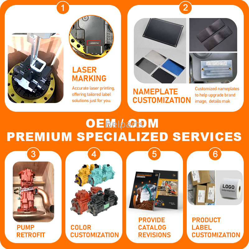 12G 130G 140G 160G Bomba hidráulica para peças sobressalentes de escavadeiras 6E-1279 6E1279 Bomba de pistão axial