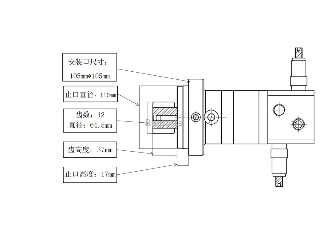 Motor de balanço para KUBOTA KX41-2 Peças sobressalentes de escavadeira Dispositivo rotativo