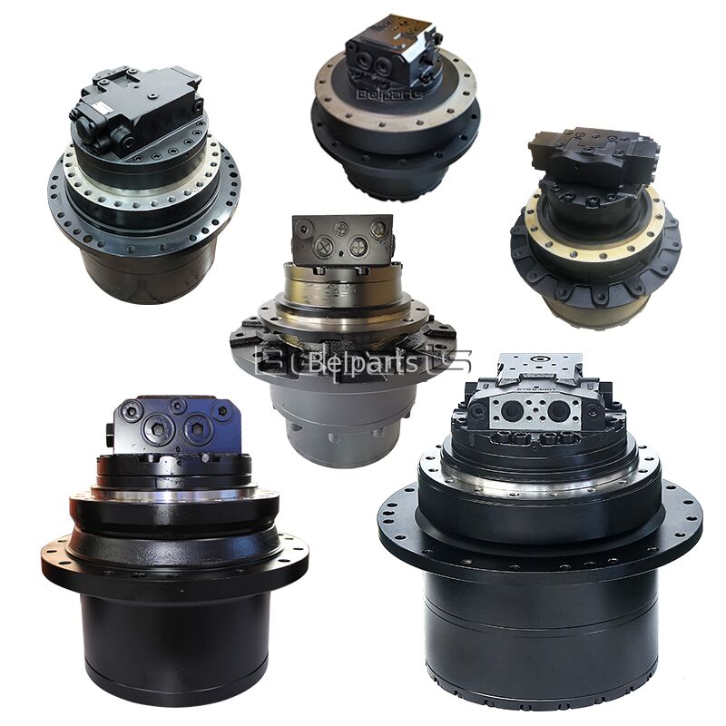 Redutor de Motor de Tração Hidráulico para Peças de Escavadeira KOMATSU PC650-5 PC650LC-5 PC650SE-5 PC710-5 PC710SE-5 209-27-00200 209-27-00210 209-27-00220 209-27-00230