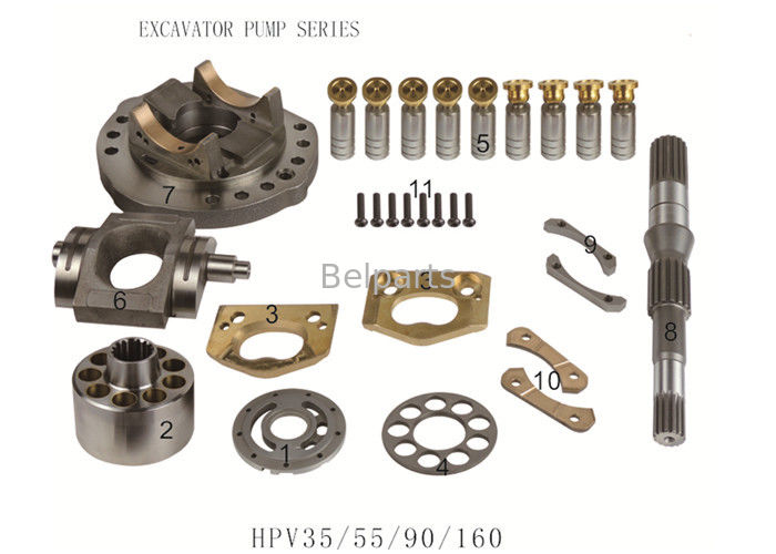 705-56-24080 peças de reparo hidráulicas do motor de Spare Parts HPV35/55/90/160 da máquina escavadora