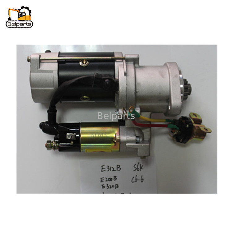 Máquina escavadora Start Motor E312B E200B E320B de S6K S4K que liga o motor para o campo da maquinaria