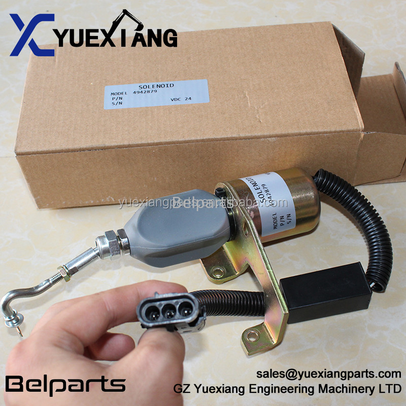 Solenoide elétrico da parada do interruptor SD008A2 de Spare Parts 4942879 Flamout da máquina escavadora para o escavador