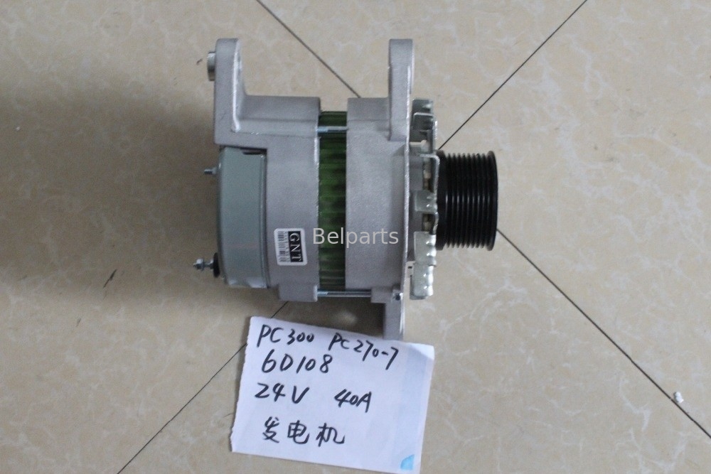 Gerador 0-33000-6511 do alternador 6D108 600-821-6160 do motor de Parts PC300-6 PC270-7 PC300-5 PC300-7 da máquina escavadora de Belparts