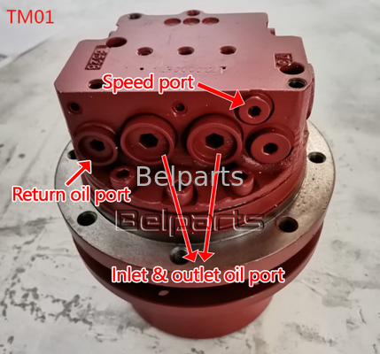 Peças de sino U15-3 KX41.2 KX41.2V KX36.3 K008 Excavadora Motor hidráulico Kubota15 SK1.5 Para TM01