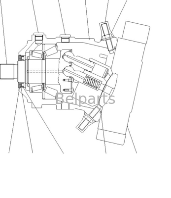 Motor de viagem da escavadeira Komatsu 416-18-31701 WA150-5 Final Drive WHEEL LOADERS pós-venda